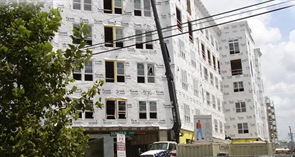 office building under construction